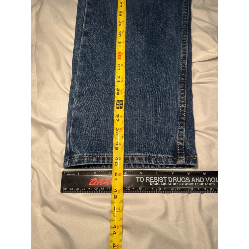 Levi's 505 Regular Fit Jeans Mens 38x29 Blue Straight Leg Classic Workwear - Picture 4 of 5